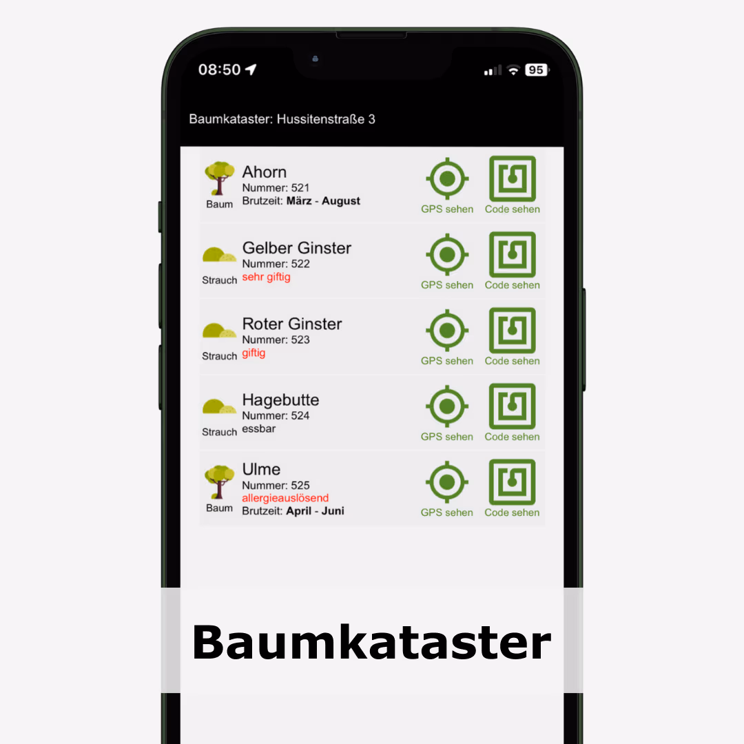 Hausmeister Software WAIOX Baumkataster